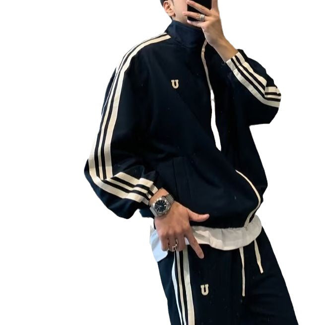 Men’s Casual Sports Suit 2023 Spring-Autumn High-End Jacket Set