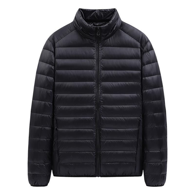 Men’s 2025 Lightweight Down Cotton Jacket – Solid Color Winter Coat
