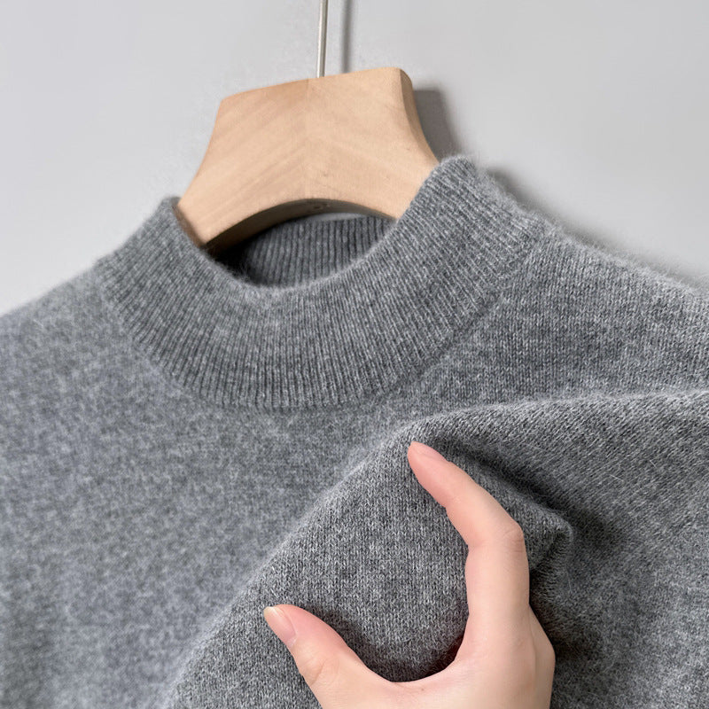 Men’s Half Turtleneck Knitwear Sweater – Thick Winter Style
