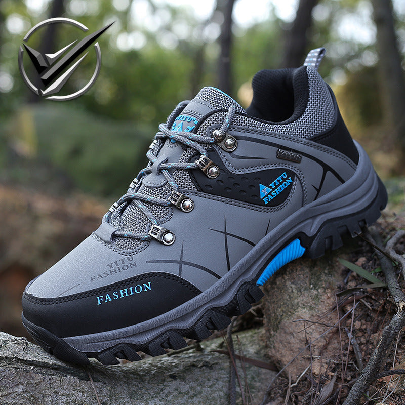 Large Size Men’s Hiking Shoes – Outdoor Non-Slip Sports Boots