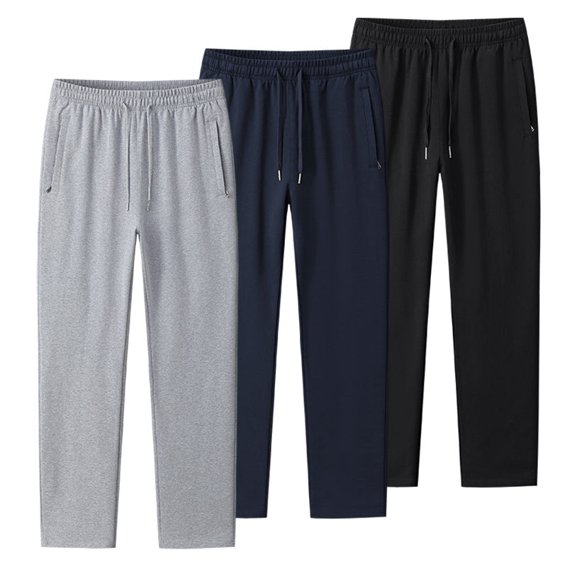 Men’s Cotton Activewear Sweatpants Loose Straight Fit