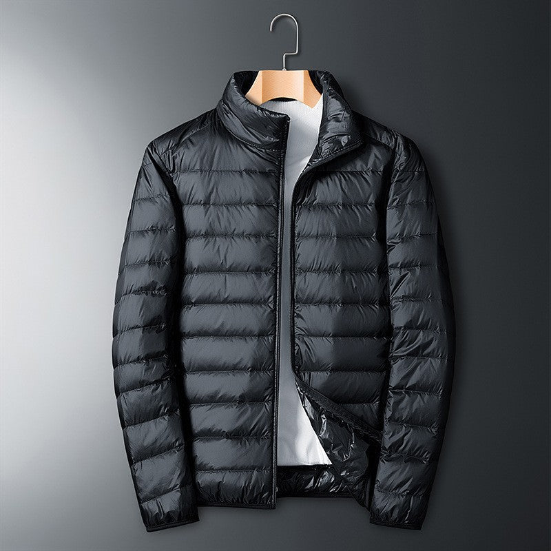 2024 Men’s Autumn & Winter Stand-Collar Light Cotton-Padded Jacket – Casual Fashion
