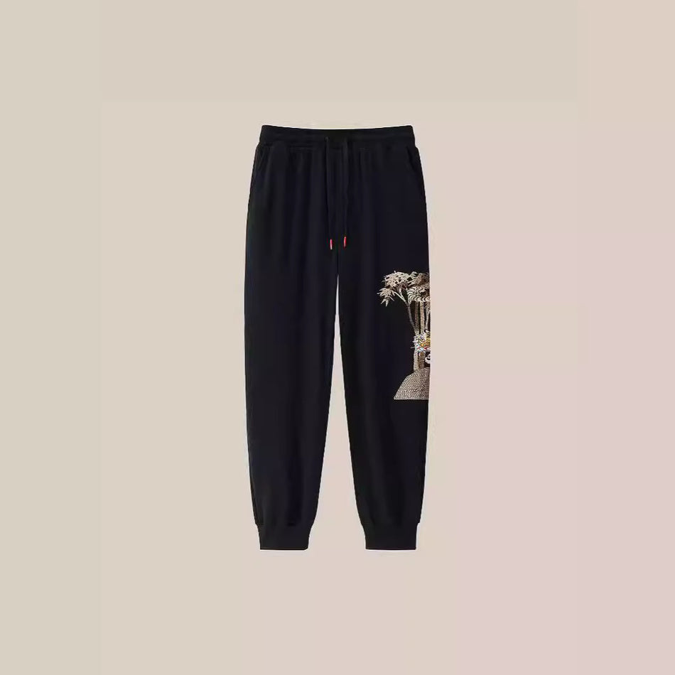 Plus Size Men’s Cotton Sweatpants Activewear Loose Fit