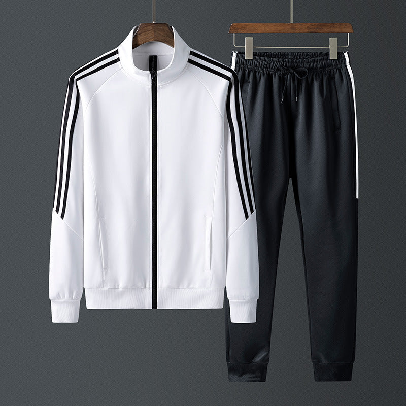 Men’s & Women’s Spring-Fall Stand-Collar Sports Suit Two-Piece Set