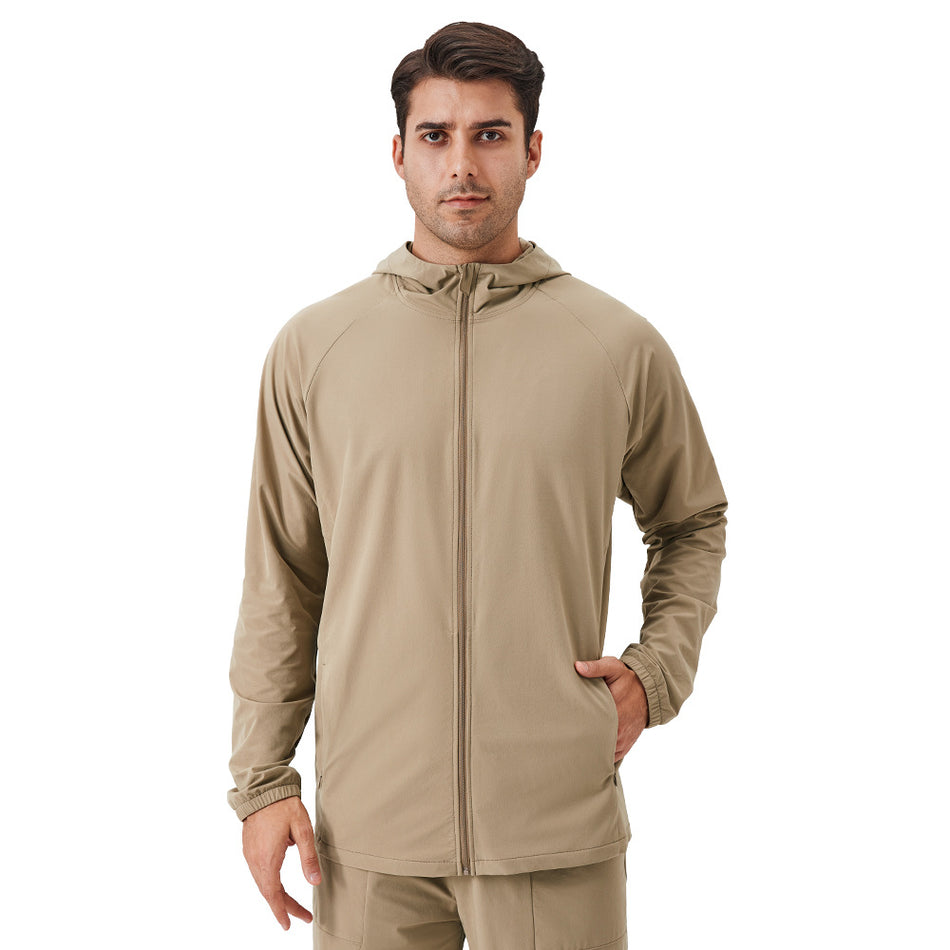 Men’s Autumn & Winter Sports Jacket – Windproof Zipper Hoodie