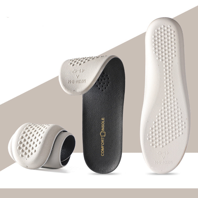 Leather Padded Cowhide Sports Shoe Insoles Soft