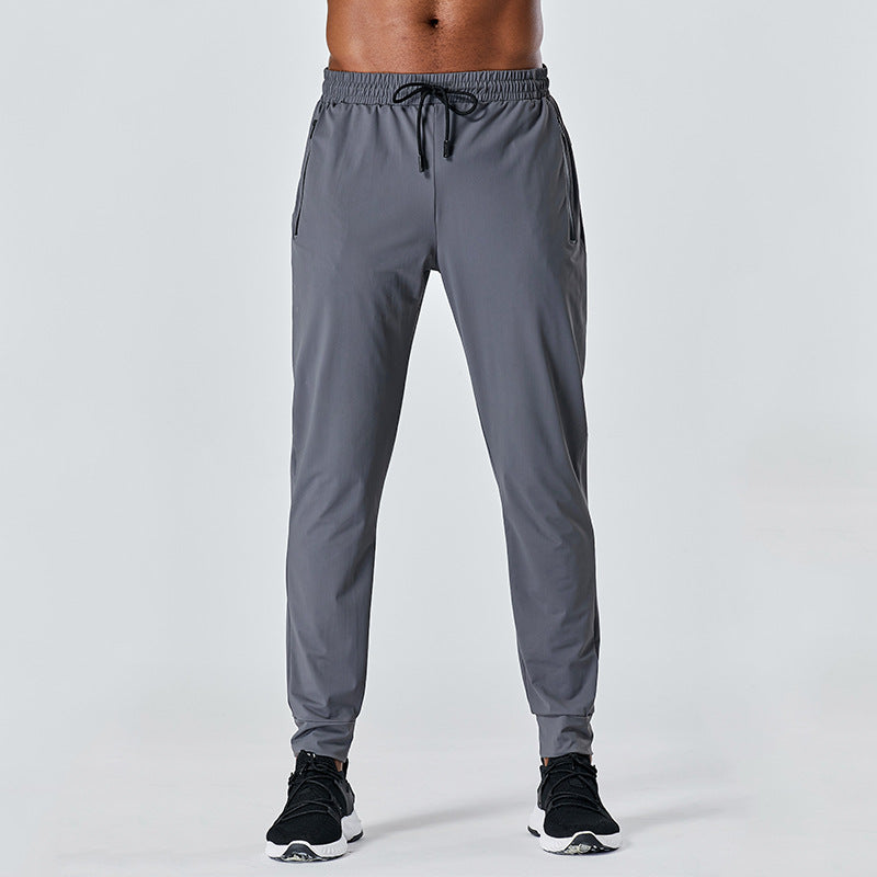 Men's Quick-Dry Sports Pants – Ice Silk Fitness & Running Activewear