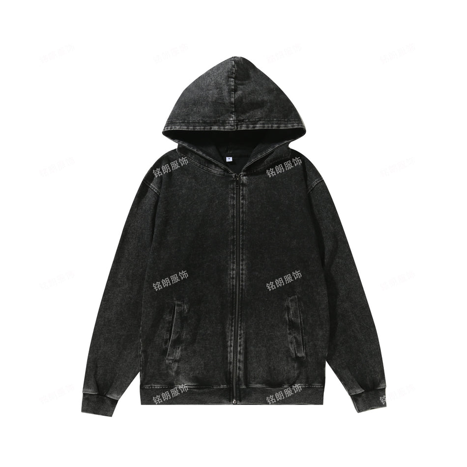 Men’s Velvet Thickened Loose Hooded Couple Sweatshirt
