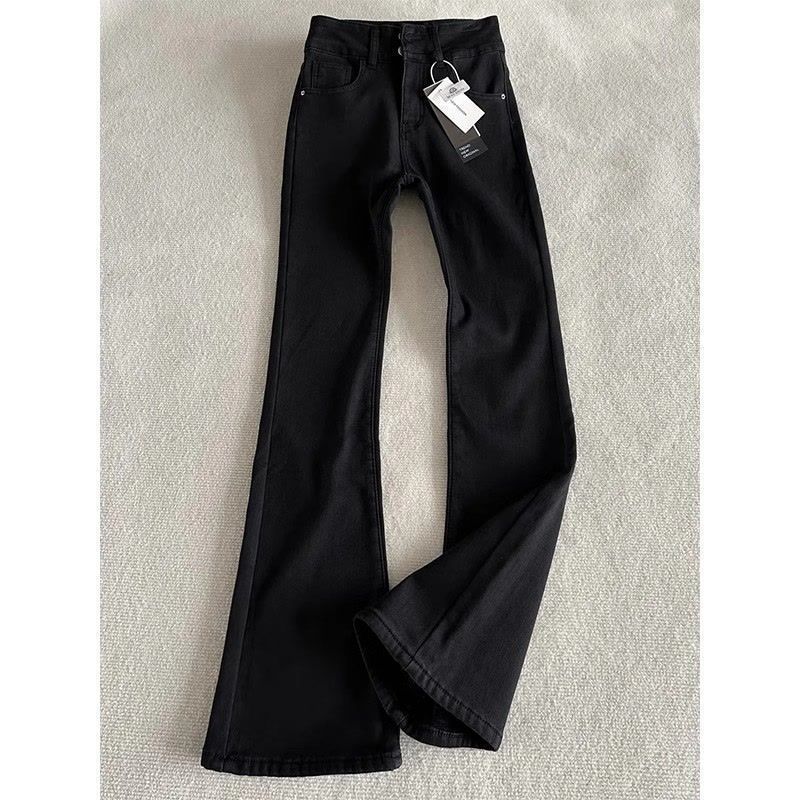 Black Bootcut Slim Fit Jeans Men