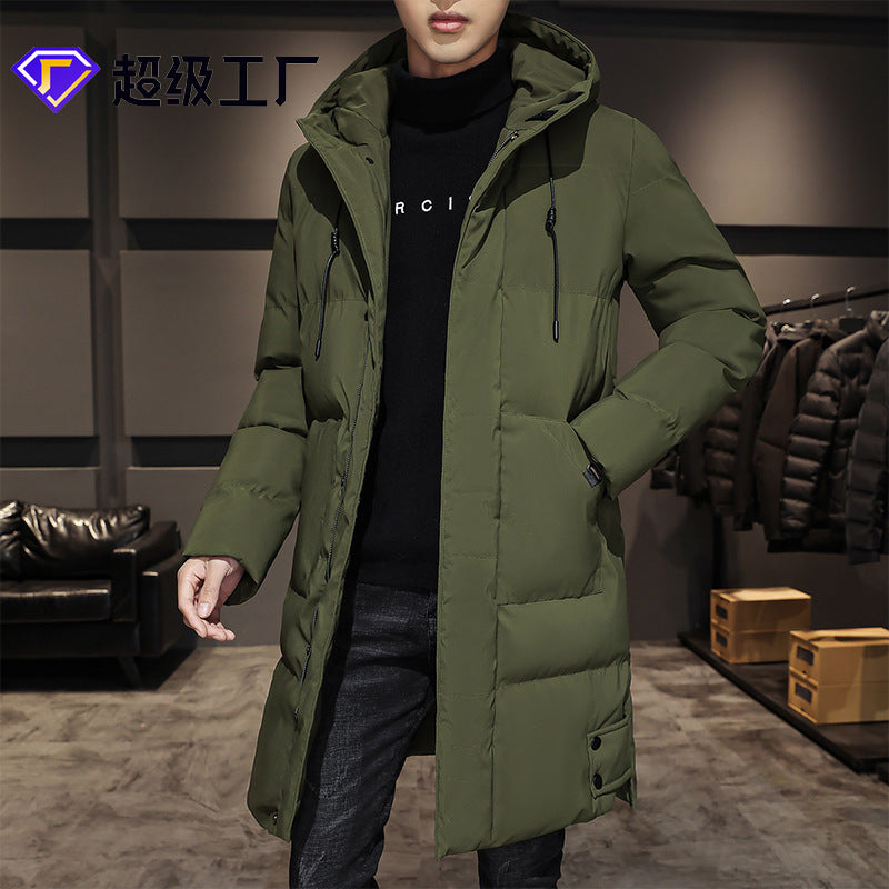 Men’s Plus Size Hooded Cotton-Padded Winter Jacket