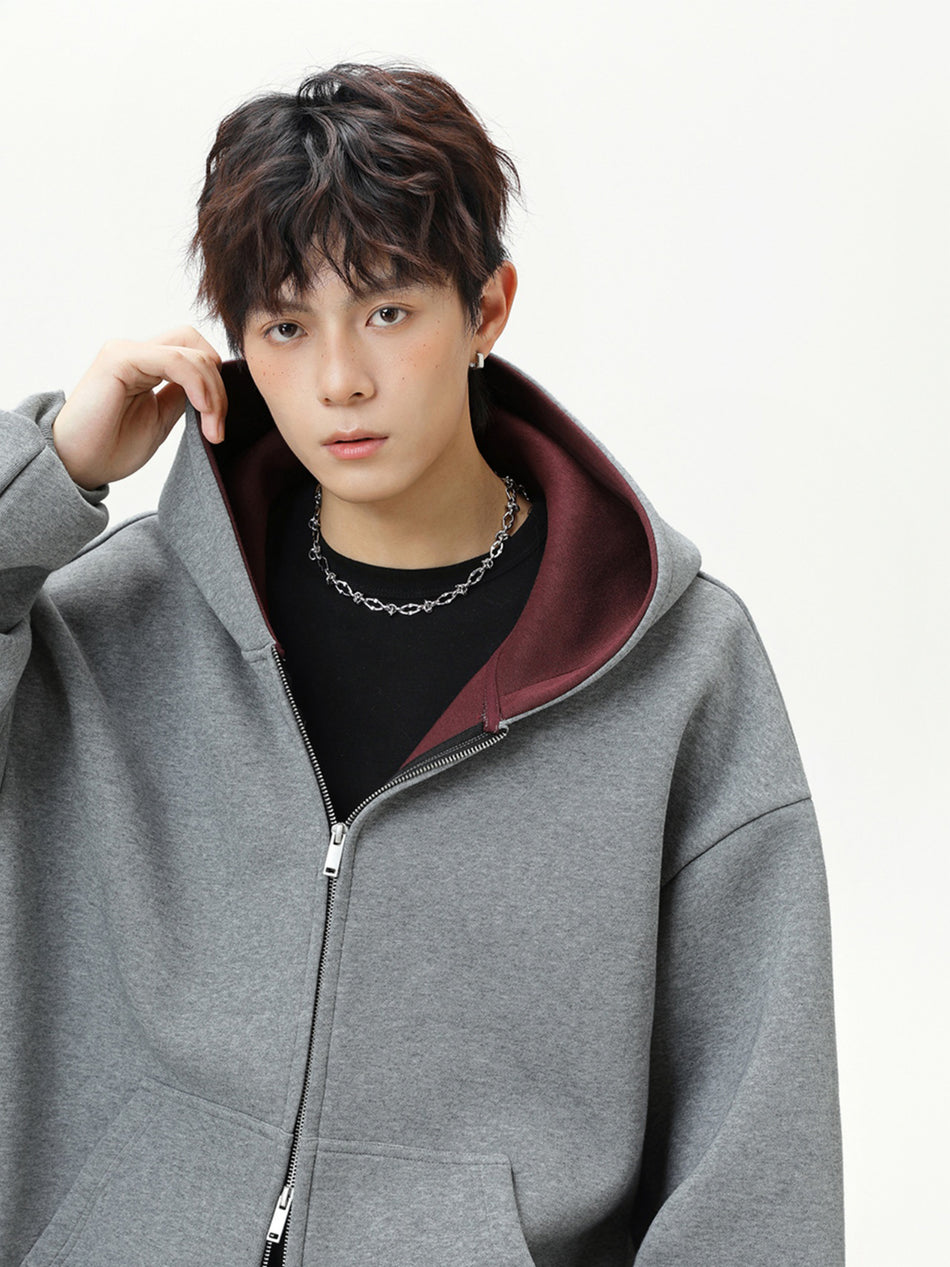 380g Heavy American Contrast Hooded Sweater Men’s Hoodie