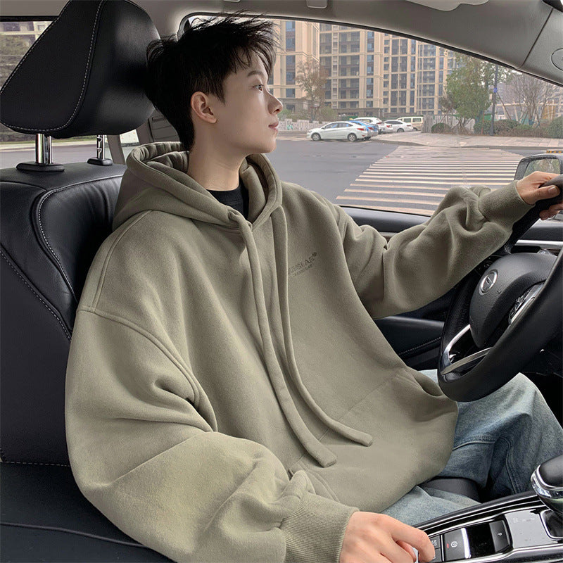 Men’s 320g Hooded Sweater | Spring Autumn Japanese Loose Hoodie