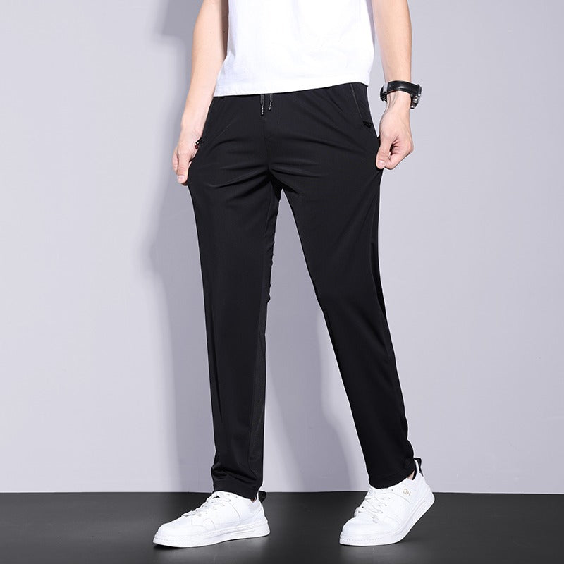 Men’s Ultra-Thin Ice Silk Pants – Summer Quick-Dry Casual