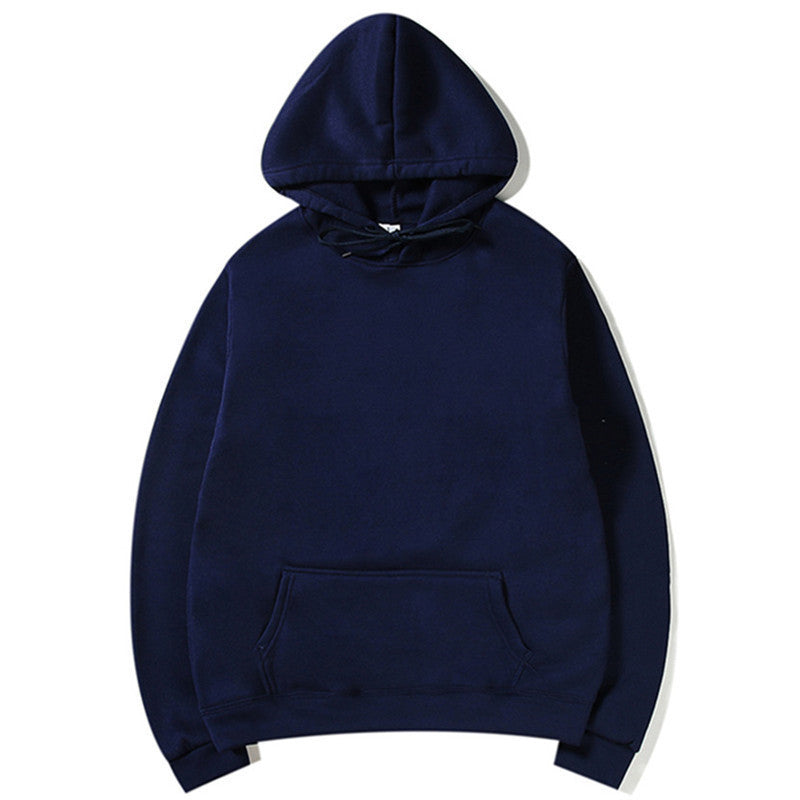 Men’s Solid Color Fleece Pullover Sweater