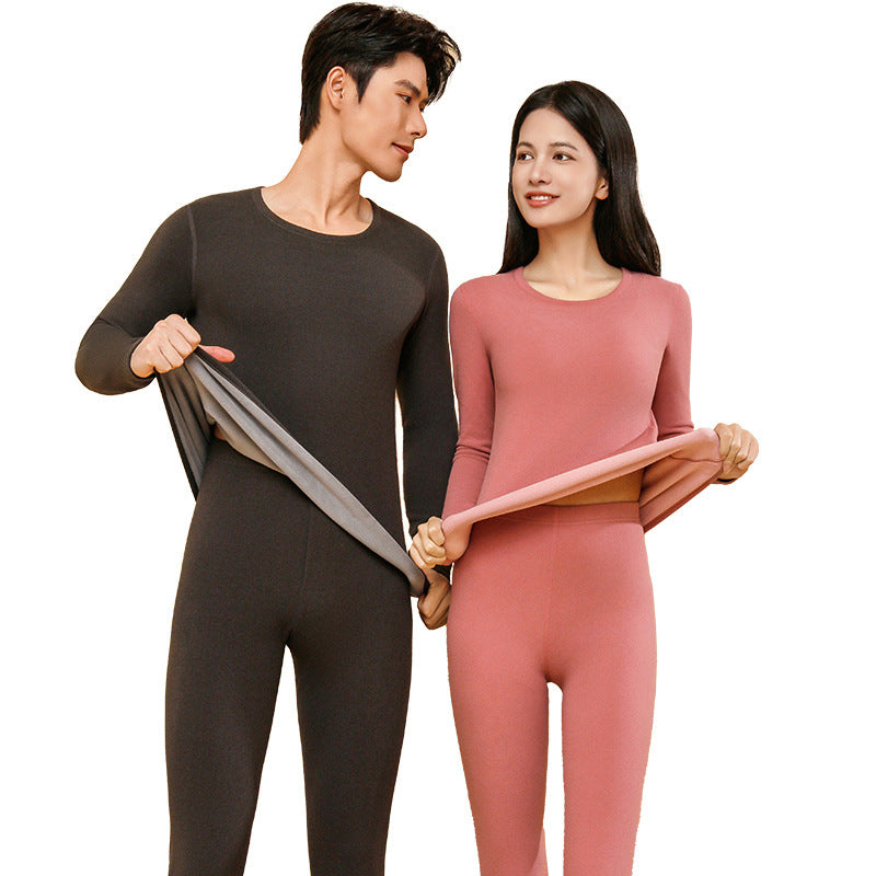 Couple’s German Velvet Thermal Set | Thick Autumn Base Layer