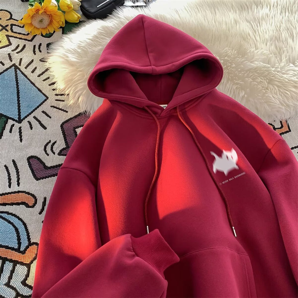 Heavy Kitten Printed Hoodie – Men’s Winter Streetwear