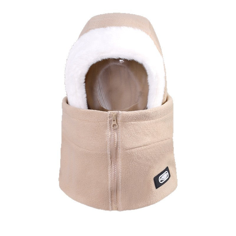 Unisex Zippered Windproof Lei Feng Hat with Ear Protection